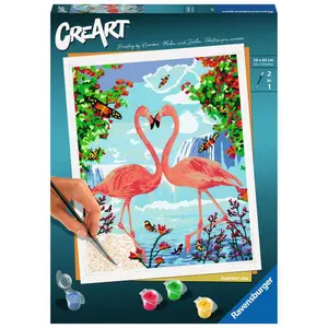 Creart large flamingo love Ravensburger image-0