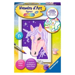 Art number mini unicorn with purple mane Ravensburger image-0
