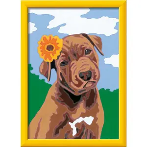 Art number small puppy with flower Ravensburger image-1