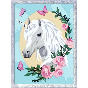 Medium art number flowered unicorn Ravensburger image-1