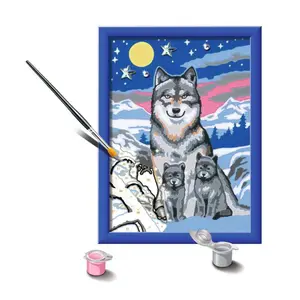 Coloriage petit famille de loups Ravensburger image-2