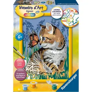 Medium art number cat and its companion the butterfly Ravensburger image-0