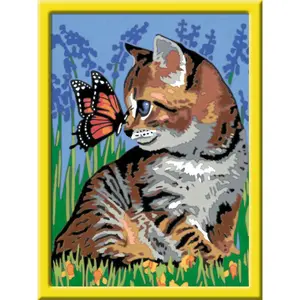 Medium art number cat and its companion the butterfly Ravensburger image-1