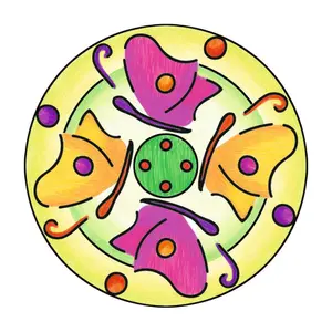 Mandala midi flowers &amp; butterflies Ravensburger image-2