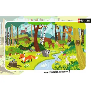 Puzzle frame 15 pieces animals of the forest Ravensburger image-0