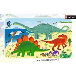 15-piece frame puzzle Ravensburger Les dinosaures du Jurassique image-0