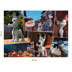 60 pieces puzzle idéfix et les irréductibles Ravensburger image-2