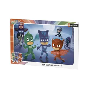 15 pieces frame puzzle yoyo, bibou and gluglu / pyjamasques Ravensburger image-0