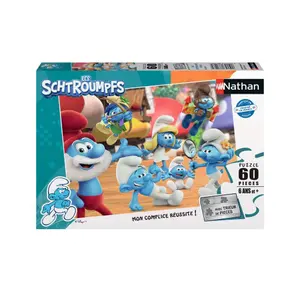 60 pieces puzzle the smurfs reunited Ravensburger image-0