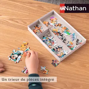 100 piece puzzle super axel vs madcap / power players Ravensburger image-1