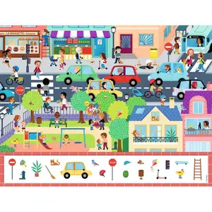 30 pieces puzzle in the city - search and find Ravensburger image-1