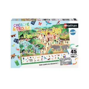 45 pieces puzzle in the zoo - search and find Ravensburger image-0