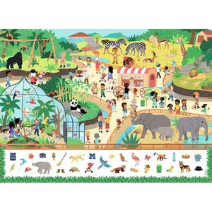 45 pieces puzzle in the zoo - search and find Ravensburger image-2