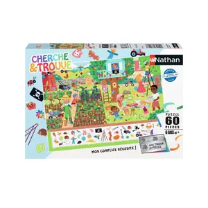 60 piece garden puzzle - find it Ravensburger image-0
