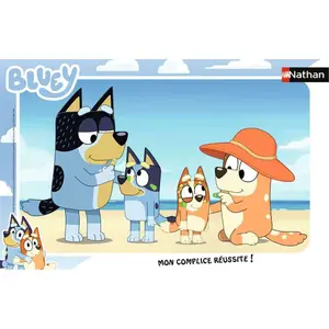 15-piece frame puzzle Ravensburger Bluey à la plage image-0