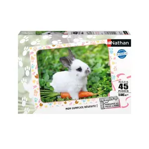 45-piece jigsaw puzzle rabbit and carrot Ravensburger image-1