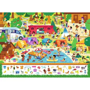 100-piece camping puzzle Ravensburger Cherche et trouve image-0