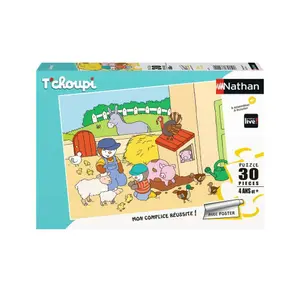 30 pieces puzzle t'choupi at the farm Ravensburger image-0