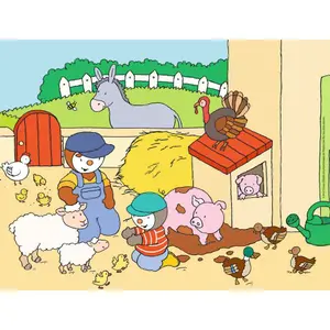 30 pieces puzzle t'choupi at the farm Ravensburger image-1