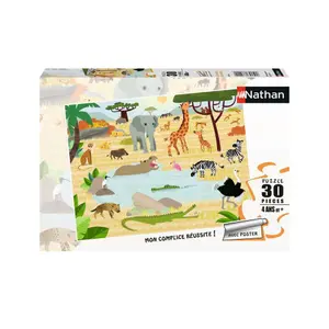 30 pieces jigsaw puzzle animals of the savannah Ravensburger image-0