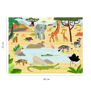 30 pieces jigsaw puzzle animals of the savannah Ravensburger image-2