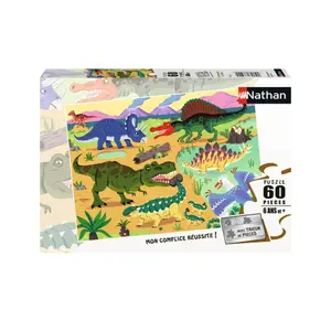 Cretaceous dinosaurs 60 pieces puzzle Ravensburger image-0