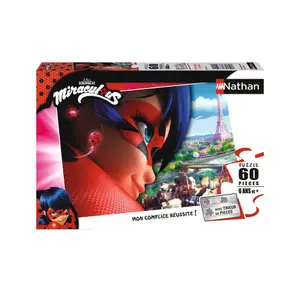 60 pieces puzzle miraculous ladybug Ravensburger image-0