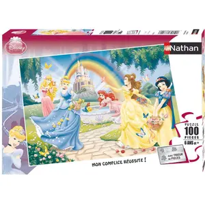 100 pieces jigsaw puzzle the garden of the princesses disney Ravensburger image-0