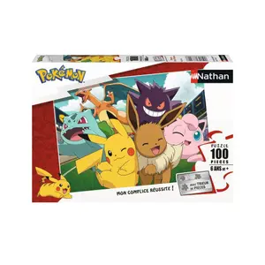 100 pieces puzzle pikachu and the pokémon Ravensburger image-0