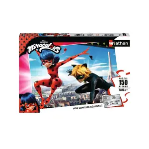 150 pieces ladybug and black cat puzzle / miraculous Ravensburger image-0
