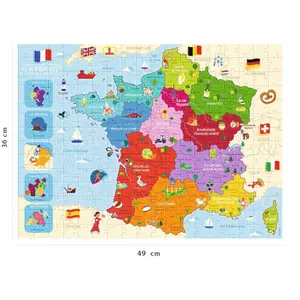 Puzzle 250 pieces card of france Ravensburger image-2