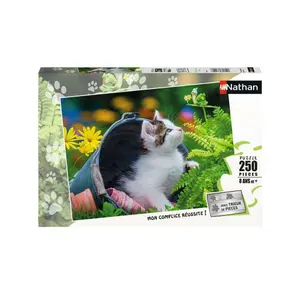 Puzzle 250 pieces small curious kitten Ravensburger image-0