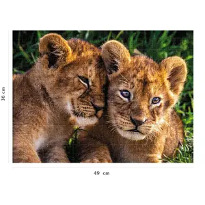 Puzzle 250 pieces adorable lion cubs Ravensburger image-2