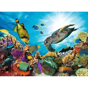 500 pieces puzzle nathan the coral reef Ravensburger image-1