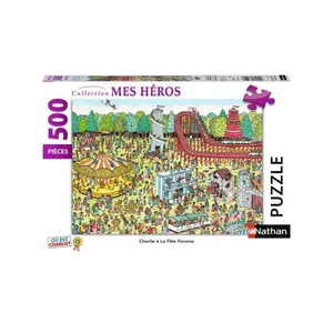 500 pieces puzzle nathan charlie at the fair / where is charlie Ravensburger image-1