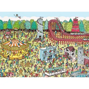 500 pieces puzzle nathan charlie at the fair / where is charlie Ravensburger image-0