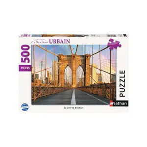 500 pieces puzzle nathan the brooklyn bridge Ravensburger image-0