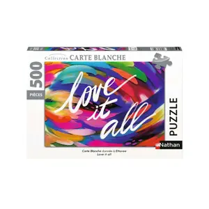 500 pieces puzzle nathan love it all / ettavee - carte blanche collection Ravensburger image-0