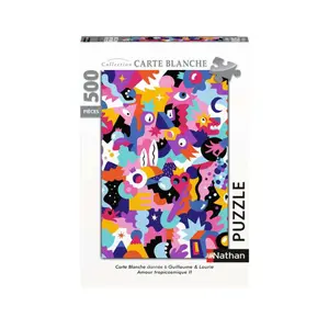 500 pieces puzzle nathan tropicosmic love ii / guillaume &amp; laurie - carte blanche collection Ravensburger image-0