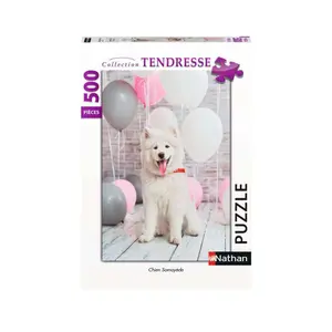 500 pieces puzzle nathan Samoyed dog Ravensburger image-0