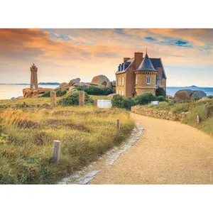 Puzzle 500 pieces nathan towards the lighthouse of ploumanac'h, bretagne Ravensburger image-1
