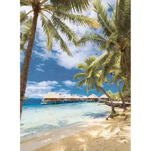500 pieces puzzle nathan bora-bora beach, french polynesia Ravensburger image-1