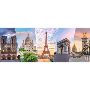 1000 pieces jigsaw puzzle the monuments of Paris Ravensburger image-1