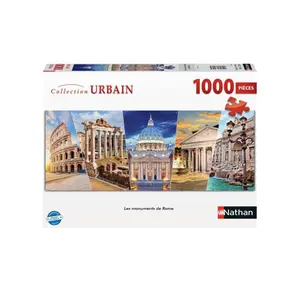 1000 pieces jigsaw puzzle of the monuments of Rome Ravensburger image-0