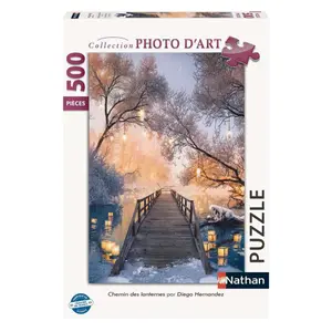 500-piece puzzle n chemin des lanternes/diego hernandez Ravensburger image-1