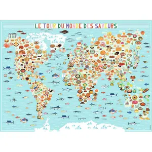 500-piece puzzle n le tour du monde des saveurs/julie mercier Ravensburger image-1