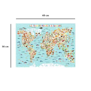 500-piece puzzle n le tour du monde des saveurs/julie mercier Ravensburger image-2