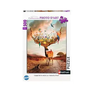 500 piece puzzle nathan the call of nature Ravensburger image-0