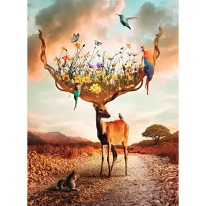 500 piece puzzle nathan the call of nature Ravensburger image-1