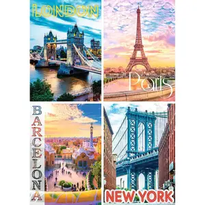 1500 pieces puzzle of the most beautiful cities in the world Ravensburger image-1